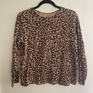 Croft & Barrow Leopard Long Sleeve
